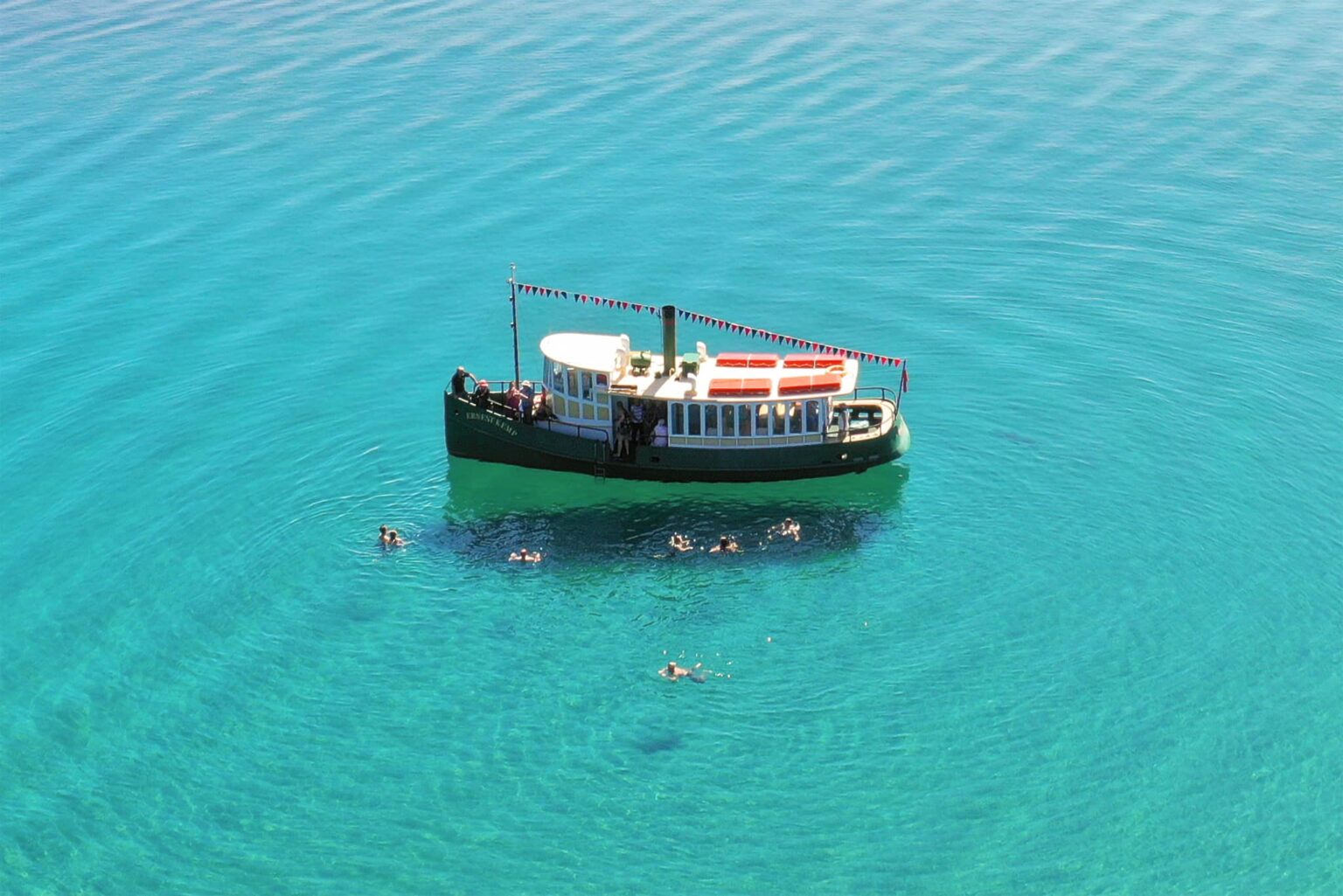 Swimming on Lake Taupo